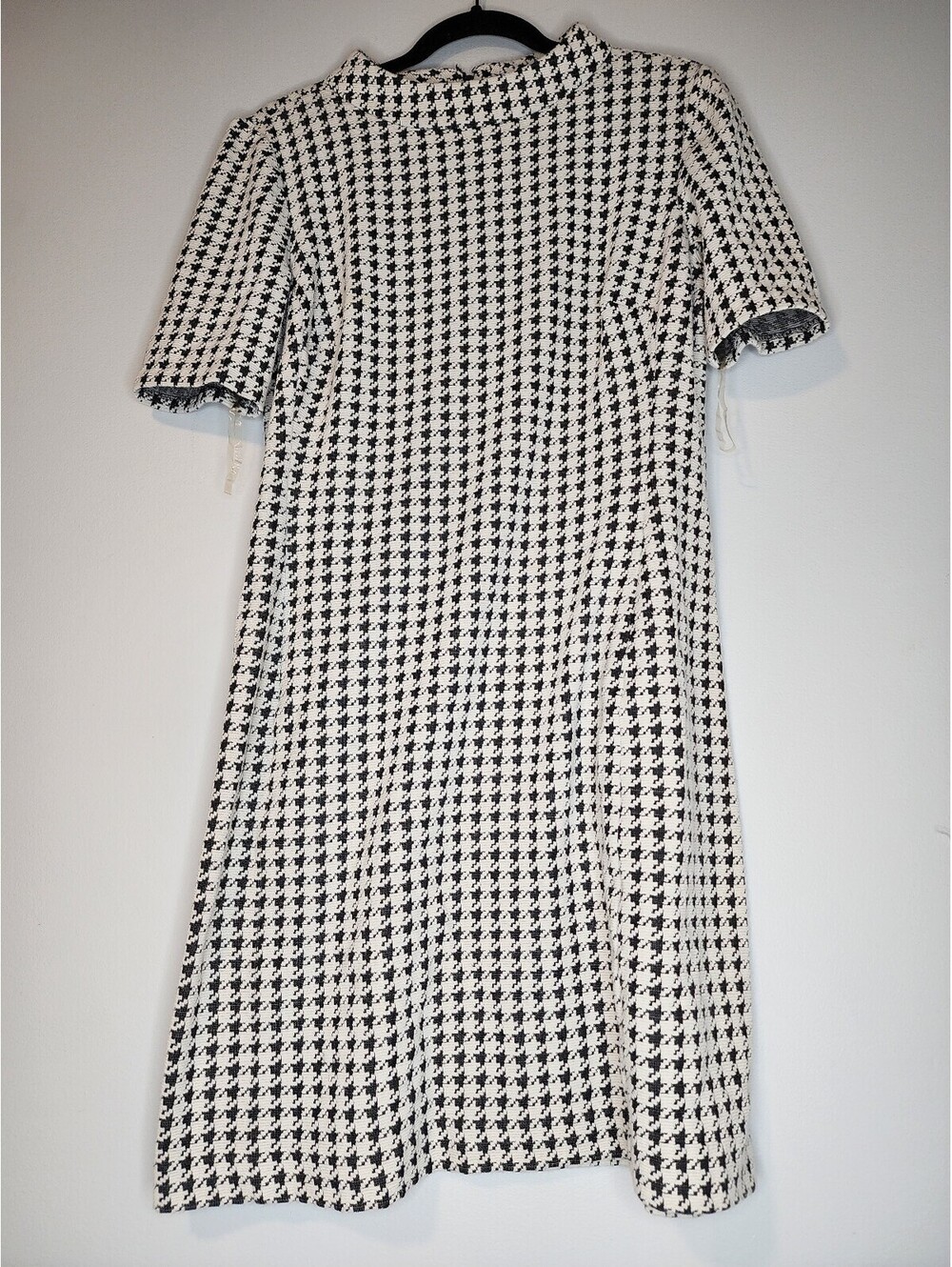 American Living Women's Black and White Houndstooth Dress Size 12